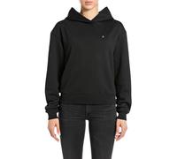 Replay Damen Hoodie mit Kapuze, Schwarz (Black 098), S