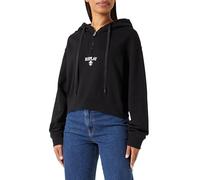 Replay Damen Hoodie mit Reißverschluss aus Baumwolle, Black 098 (Schwarz), S