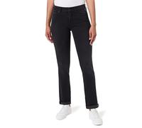 Bootcut-Jeans REPLAY "NEW LUZ", Damen, Gr. 31, Länge 32, dunkelgrau, Denim/Jeans, Obermaterial: 90% Baumwolle, 8% Polyester, 2% Elasthan, bootcut fit lang, Jeans, mit gesticktem R an der Gesäßtasche (