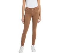 Replay Damen Jeans Luzien Skinny-Fit Hyperflex Colour X-Lite mit Stretch, Tobacco 348 (Braun), 27W / 32L