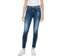 Replay Damen Jeans Luzien Skinny-Fit Hyperflex White Shades mit Stretch, Medium Blue 009 (Blau), 24W/30L