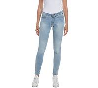 Replay Damen Jeans Luzien Skinny-Fit mit Comfort Stretch, Light Blue 010 (Blau), 25W / 32L
