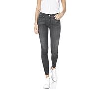Replay Damen Jeans Luzien Skinny-Fit mit Power Stretch, Black 098 (Schwarz), 33W / 32L