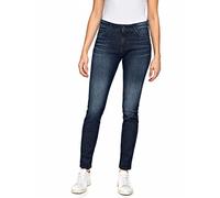 Replay Damen Jeans Luzien Skinny-Fit mit Power Stretch, Dark Blue 007 (Blau), 25W / 30L
