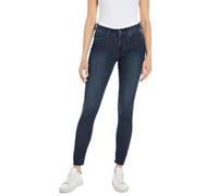 Replay Damen Jeans Luzien Skinny-Fit mit Power Stretch, Dark Blue 007 (Blau), 31W / 32L