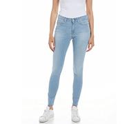 Replay Damen Jeans Luzien Skinny-Fit mit Power Stretch, Light Blue 010 (Blau), 26W / 32L