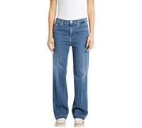 Replay Damen Jeans Melja Straight-Fit, Blau (Medium Blue 009-1), 26W / 30L