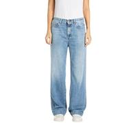 Replay Damen Jeans Melja Straight-Fit, Blau (Medium Blue 009), 30W / 32L