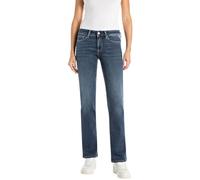 Bootcut-Jeans REPLAY "NEW LUZ BOOTCUT" Gr. 32, blau (dunkelblau 007), Jeans, Damen, 32, Länge 32, Denim/Jeans, Obermaterial: 83% Baumwolle, 10% Modal, 4% Elastomultiester, 3% Elasthan, Bootcut-Jeans, 
