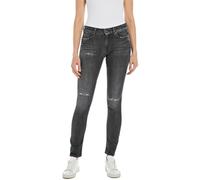 Replay Damen Jeans New Luz Skinny-Fit Aged, Dark Grey 097 (Grau), 29W / 32L