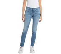 Replay Damen Jeans New Luz Skinny-Fit, Medium Blue 009-1 (Blau), 32W/28L