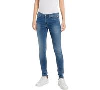 Replay Damen Jeans New Luz Skinny-Fit mit Comfort Stretch, Medium Blue 009 (Blau), 24W / 28L