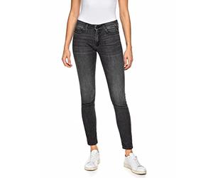 Replay Damen Jeans New Luz Skinny-Fit mit Power Stretch, Black 098 (Schwarz), 26W/28L