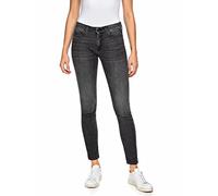 Replay Damen Jeans New Luz Skinny-Fit mit Power Stretch, Black 098 (Schwarz), 32W / 28L