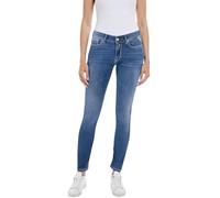 Replay Damen Jeans New Luz Skinny-Fit mit Power Stretch, Medium Blue 009-2 (Blau), 29W/28L
