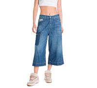 Replay Damen Wide Leg Culotte Jeans Svanna