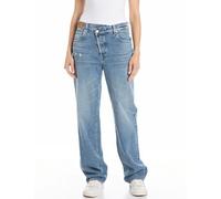 Replay Damen Jeans Zelmaa Tapered-Fit Original, Medium Blue 009-1 (Blau), 28W / 30L