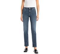 Straight-Jeans REPLAY "ZOLIE", Damen, Gr. 27, Länge 30, blau (dunkelblau), Denim/Jeans, Obermaterial: 83% Baumwolle, 10% Modal, 4% Elastomultiester, 3% Elasthan, straight fit lang, Jeans Straight-Jean