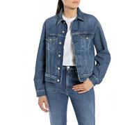 Replay Damen Jeansjacke aus Baumwolle, Medium Blue 009 (Blau), M