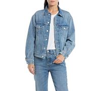 Replay Damen Jeansjacke Kurz, Medium Blue 009 (Blau), L
