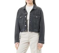 Replay Damen Jeansjacke mit Strass, Black 098 (Schwarz), XS