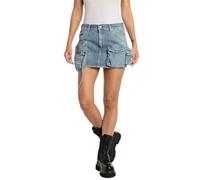 Replay Damen Jeansrock aus Baumwolle, Light Blue 010 (Blau), 25