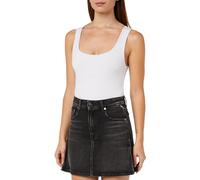 Replay Damen Jeansrock aus Comfort Denim, Black 098 (Schwarz), 32W