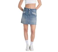 Replay Damen Jeansrock Kurz, Medium Blue 009 (Blau), 29