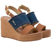 Replay Damen Keilabsatzschuhe mit Riemen, Denim 220 (Blau), 38