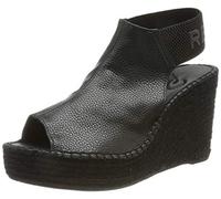 Replay »Tyne« Sandalette mit Glitzerlogo an der Ferse, schwarz