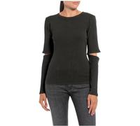 Replay Damen Langarmshirt aus Baumwolle, Blackboard 099 (Schwarz), M