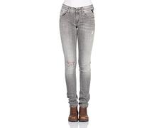 Replay Damen LUZ Back Zip Jeanshose, Grau (Grey Denim 10), 29W / 30L