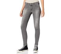 REPLAY Damen Luzien Broken Edge Jeans, Grau (096 MEDIUM Grey), 25W / 30L