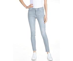 Replay Damen Luzien Powerstretch Denim Jeans, 95 Light Grey, 32W / 32L