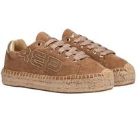 REPLAY Damen NASH Brand Flacher Slipper, 002 BEIGE, 35 EU