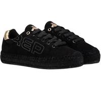 REPLAY Damen NASH Brand Flacher Slipper, 003 Black, 41 EU