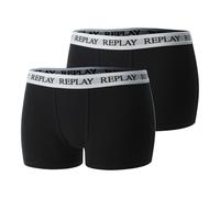 REPLAY Damen Panty I101561BW - Schwarz/Weiß, 2er Pack, Größe L GR. M