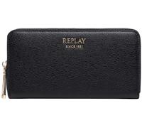 REPLAY Zip Around Wallet Black