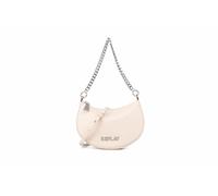 Replay Damen Schultertasche mit Tragekette, Dirty White 0002 (Beige), Einheitsgröße