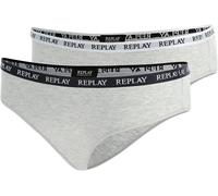 Replay Damen Slip 2er-Set, N288 (Grau), S