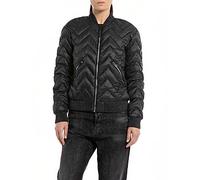 Replay Damen Steppjacke Recyceltes Nylon, Black 098 (Schwarz), L
