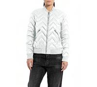 Replay Damen Steppjacke Recyceltes Nylon, Butter White 412 (Weiß), XS