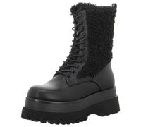 Replay Damen Stiefel mit Teddy-Fell, Black 003 (Schwarz), 39