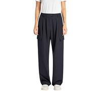 Replay Damen Stoffhose mit Taschen, Blau (Dark Navy 970), 23