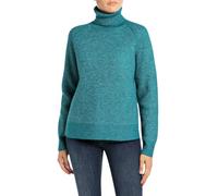 Replay Damen Strickpullover mit Rollkragen, Grün (Peacock 181), L