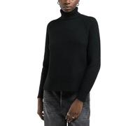 Replay Damen Strickpullover mit Rollkragen, Schwarz (Black 098), XXS