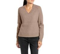 Replay Damen Strickpullover mit V-Ausschnitt, Braun (Camel 618), XXS