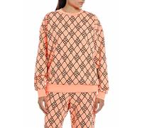 Replay Damen Sweatshirt aus 100% Baumwolle, Orange/Black 010 (Orange), M