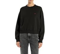 Replay Damen Sweatshirt aus Baumwolle, Black 098 (Schwarz), M
