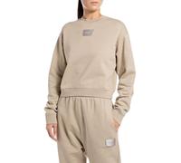 Replay Damen Sweatshirt aus Baumwolle, Grau (Light Taupe 803), S